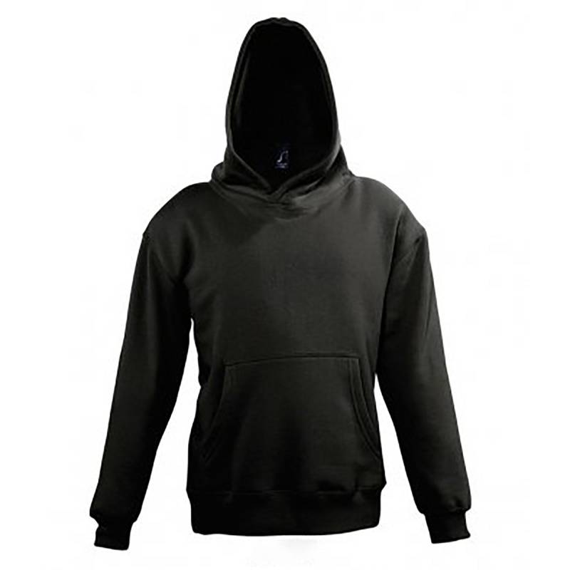 Slam Kapuzen Sweatshirt Jungen Schwarz 128 von SOLS