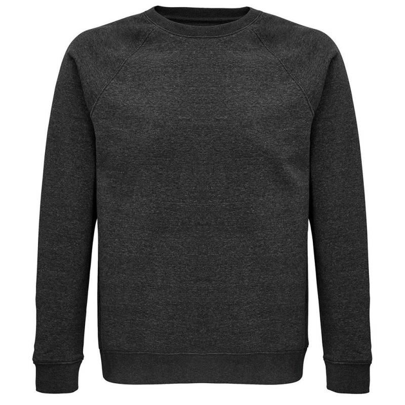 Space Sweatshirt Aus Biologischem Anbau Raglanärmel Damen Charcoal Black L von SOLS