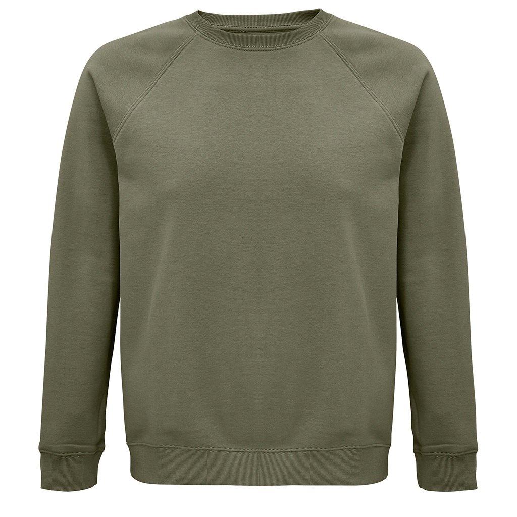 Space Sweatshirt Aus Biologischem Anbau Raglanärmel Damen Khaki M von SOLS