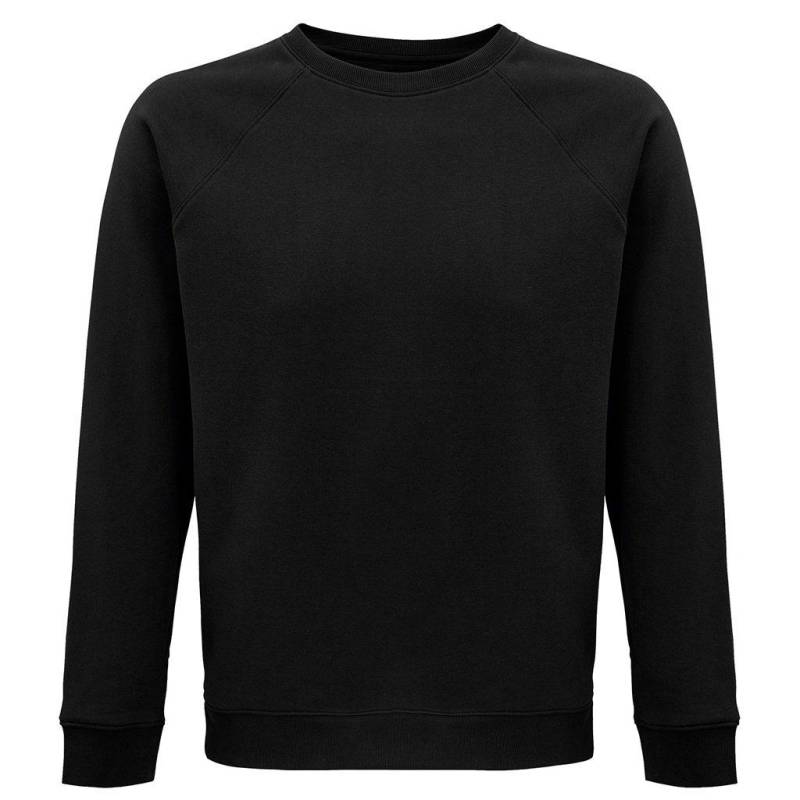 Space Sweatshirt Aus Biologischem Anbau Raglanärmel Damen Schwarz M von SOLS