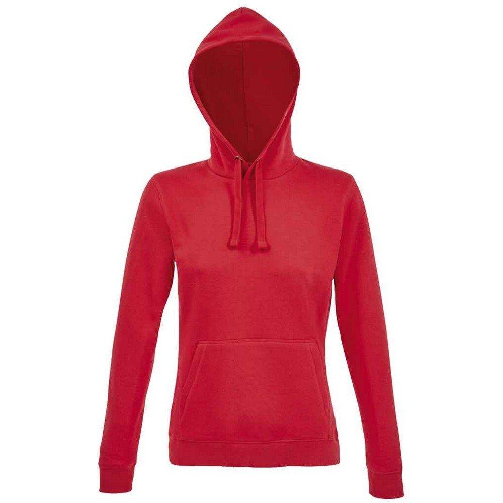 Spencer Kapuzenpullover Damen Rot Bunt L von SOLS