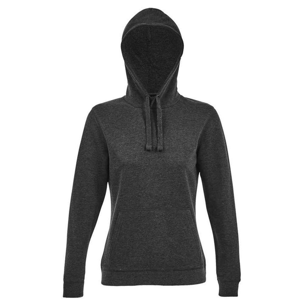 Spencer Sweatshirt Mit Kapuze Damen Charcoal Black M von SOLS