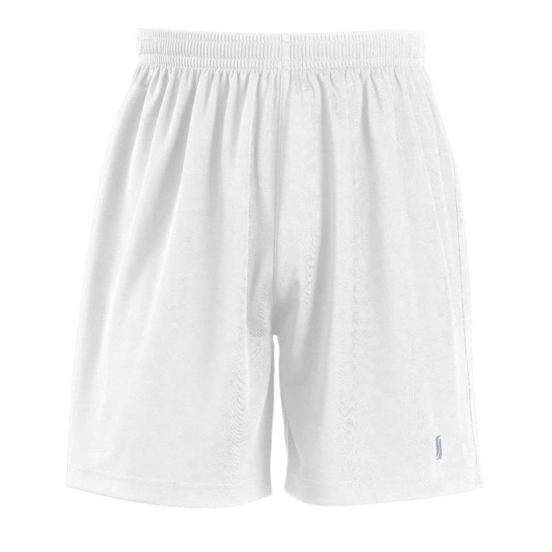 Sport Shorts San Siro 2 Jungen Weiss 10A von SOLS