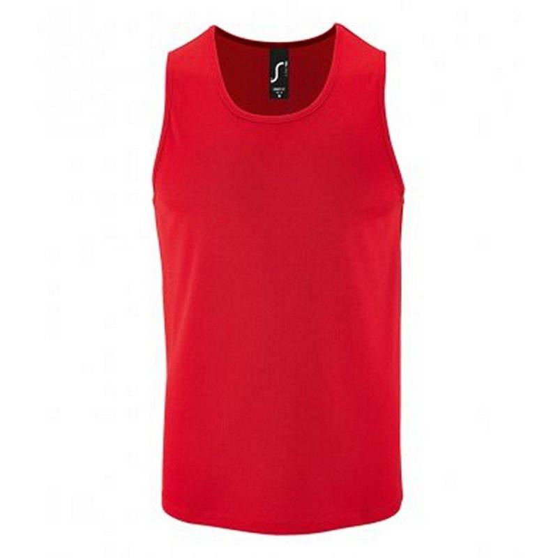 Sporty Performance Tank Top Herren Rot Bunt L von SOLS