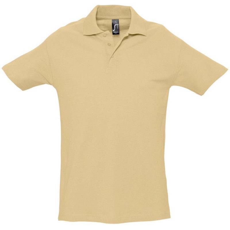 SOLS - Spring II PoloShirt, Kurzarm, für Herren, Sand, Größe M von SOLS