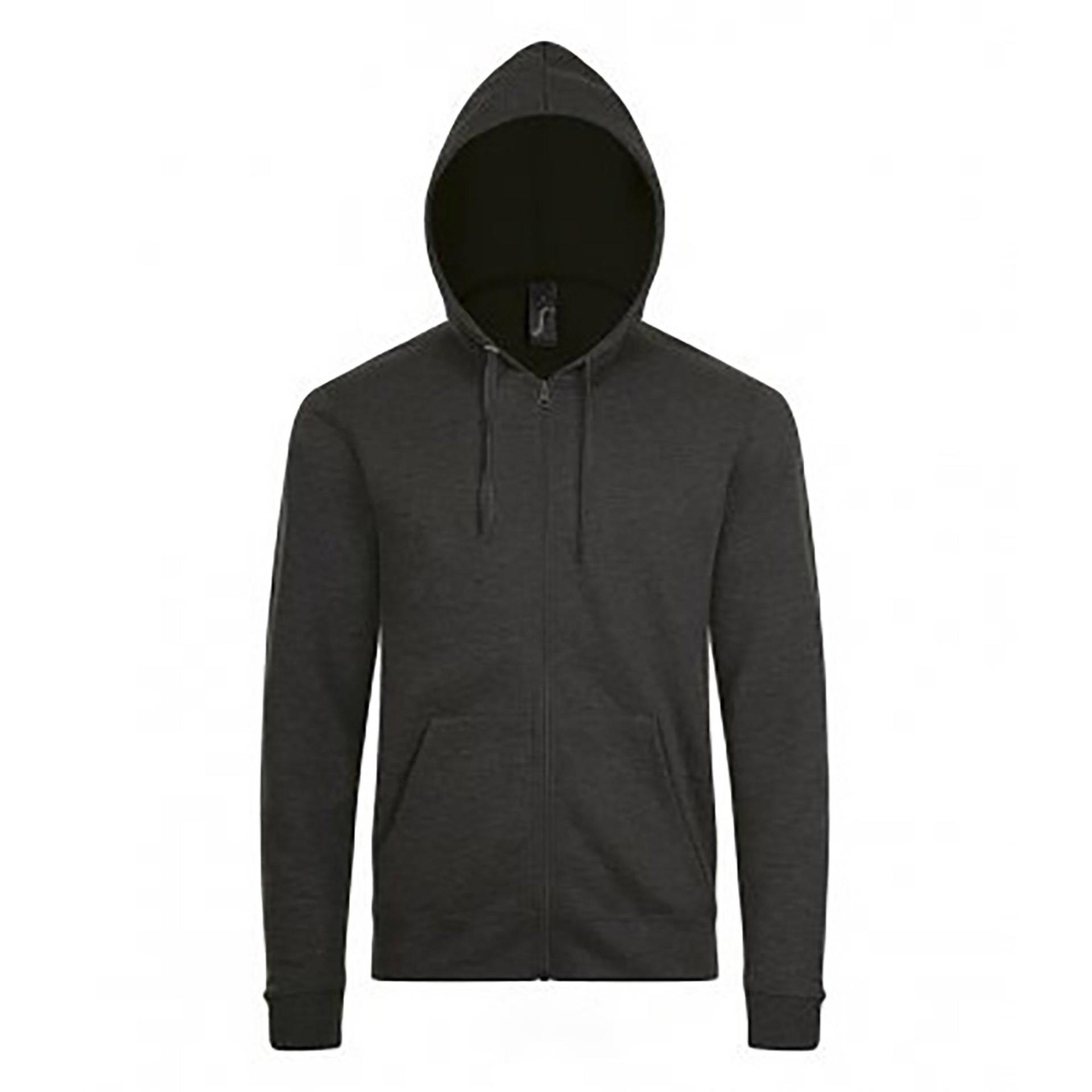 SOLS - Stone Kapuzenjacke, für Herren, Charcoal Black, Größe XXL von SOLS