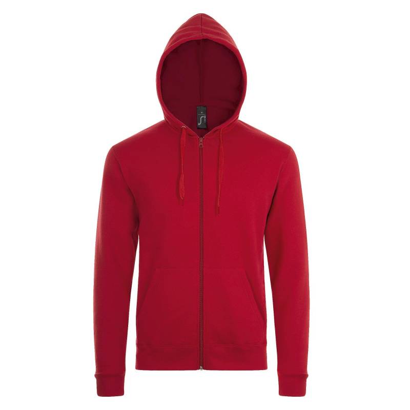 Stone Kapuzenjacke Herren Rot Bunt L von SOLS