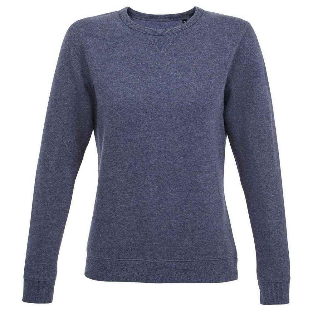 Sully Sweatshirt Damen Blau Denim L von SOLS