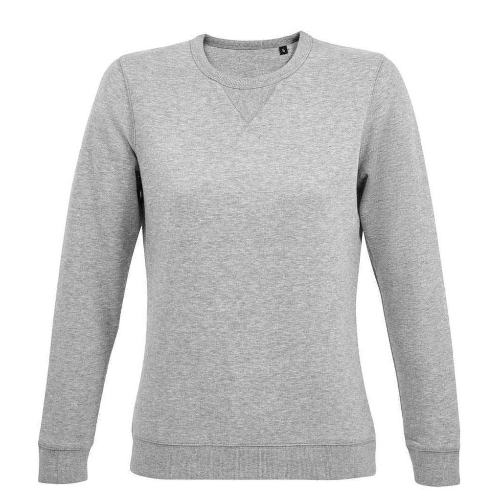 Sully Sweatshirt Damen Grau M von SOLS