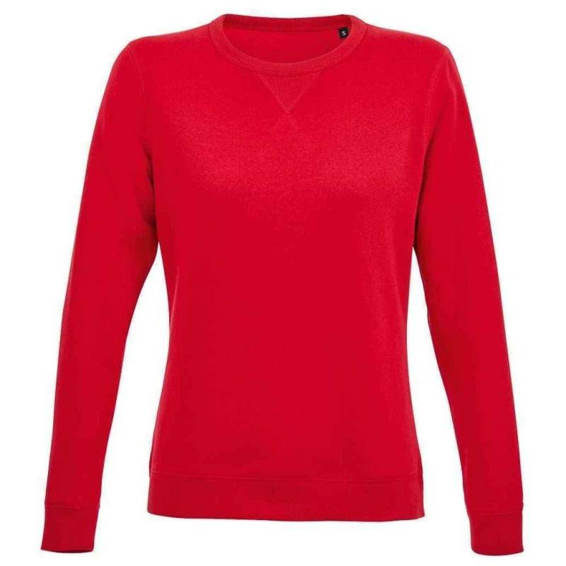 Sully Sweatshirt Damen Rot Bunt M von SOLS