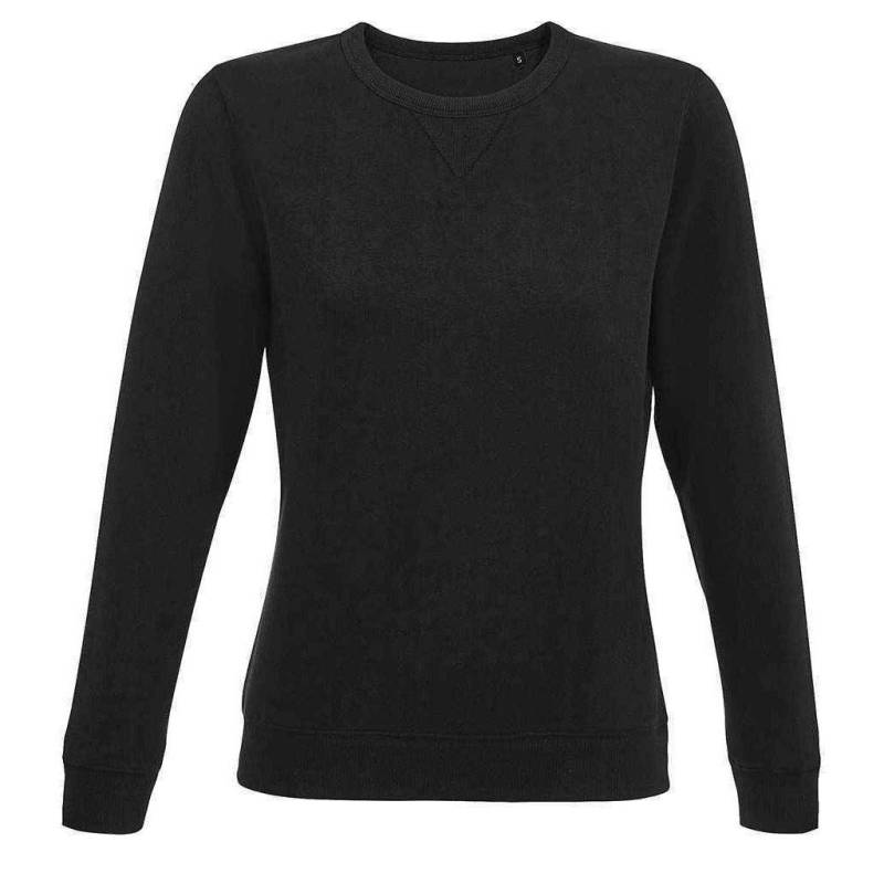 Sully Sweatshirt Damen Schwarz L von SOLS