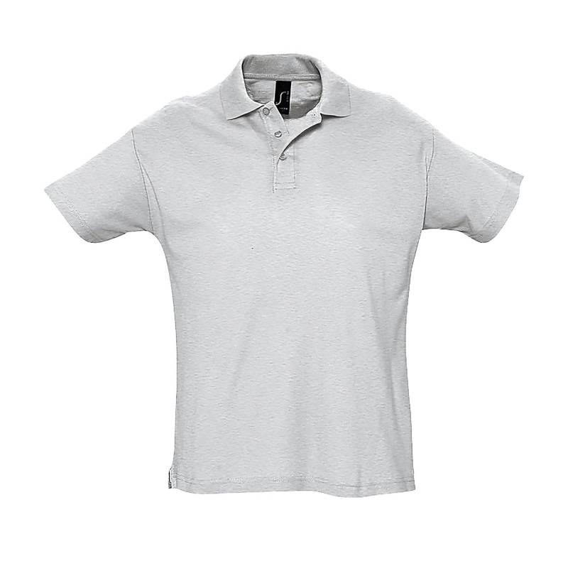 Summer Ii Pique Poloshirt, Kurzarm Herren Grau S von SOLS