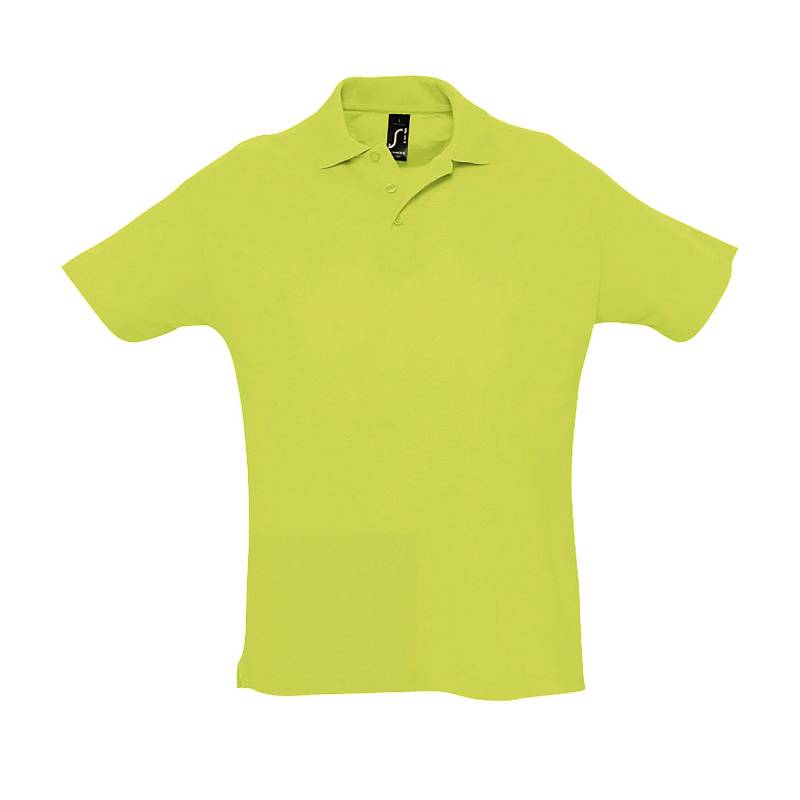 Summer Ii Pique Poloshirt, Kurzarm Herren Grün L von SOLS