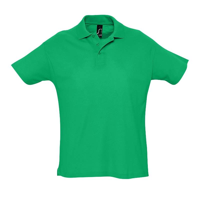 SOLS - Summer II Pique PoloShirt, Kurzarm, für Herren, Grün, Größe M von SOLS