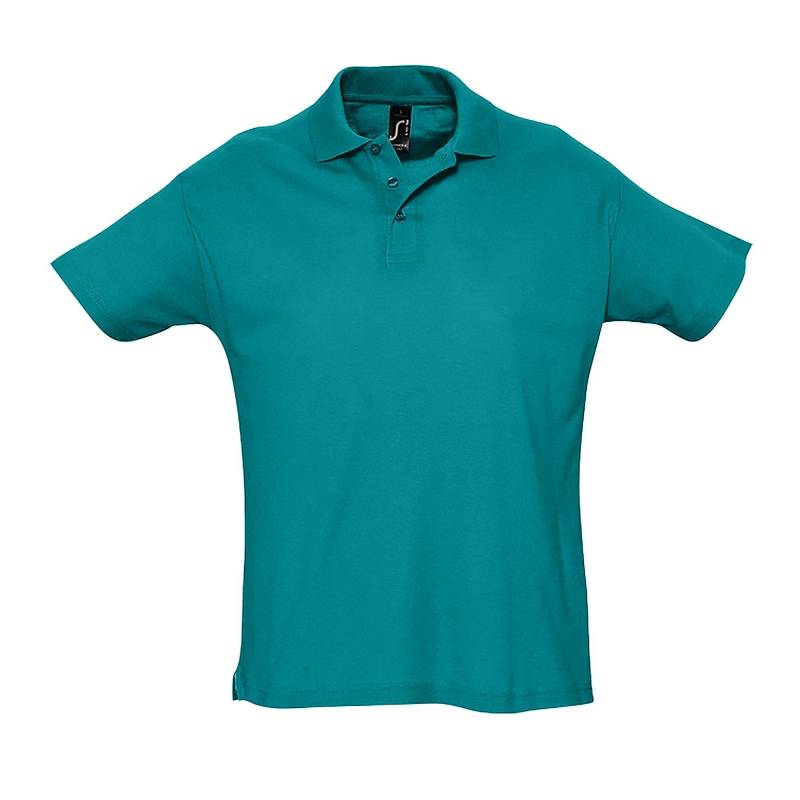 Summer Ii Pique Poloshirt, Kurzarm Herren Horizon Blue XXL von SOLS