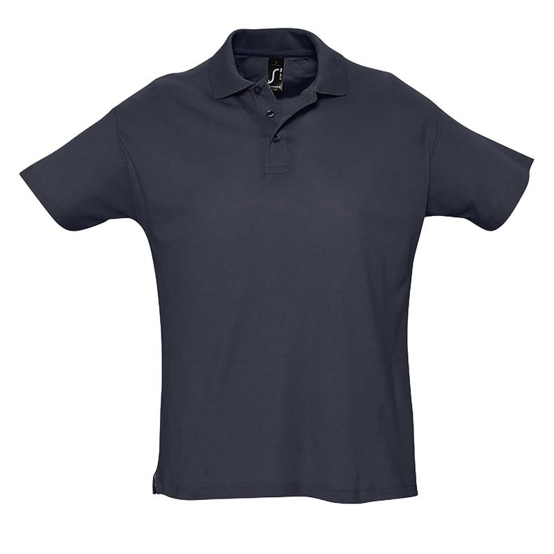 Summer Ii Pique Poloshirt, Kurzarm Herren Marine L von SOLS