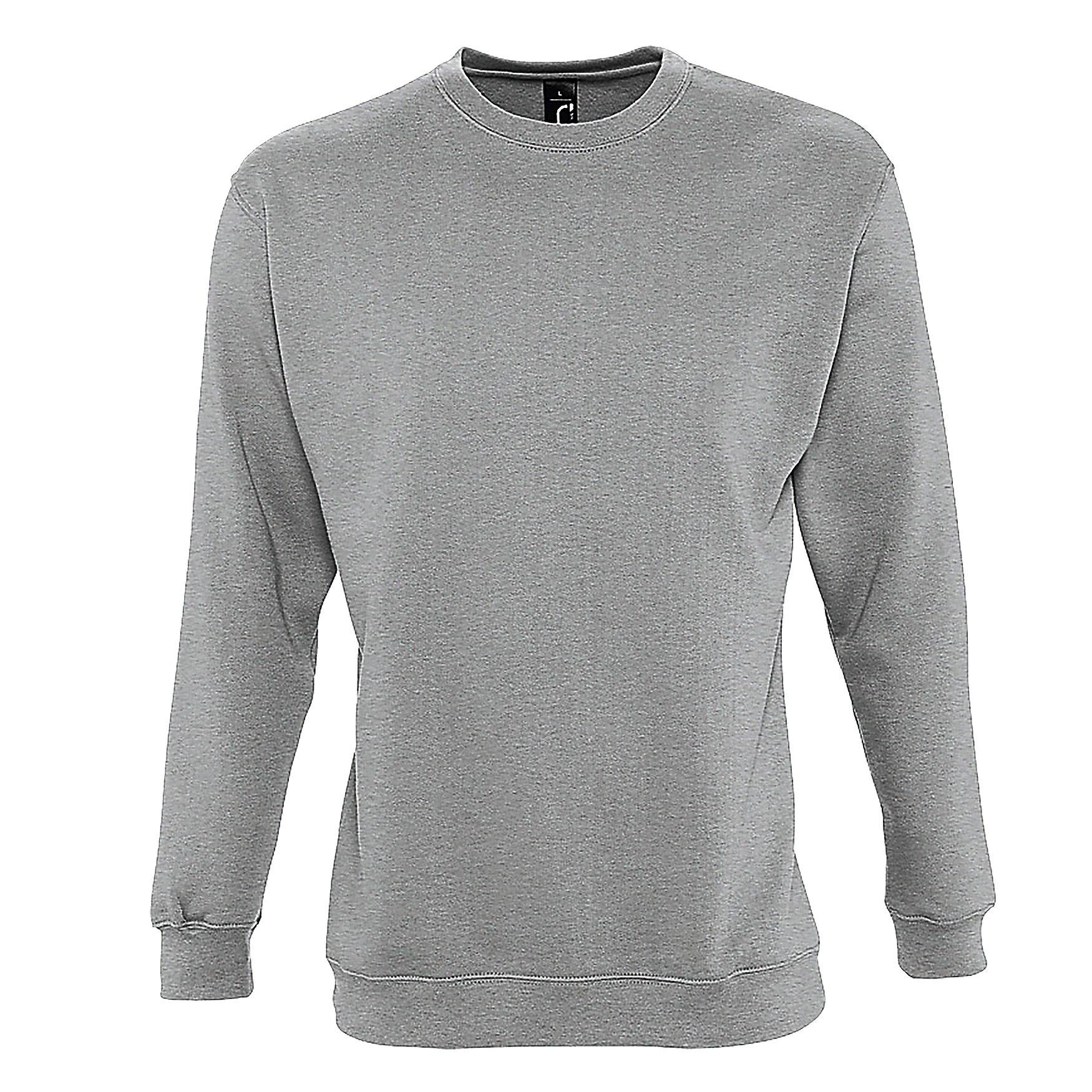 Supreme Sweatshirt Herren Taubengrau M von SOLS