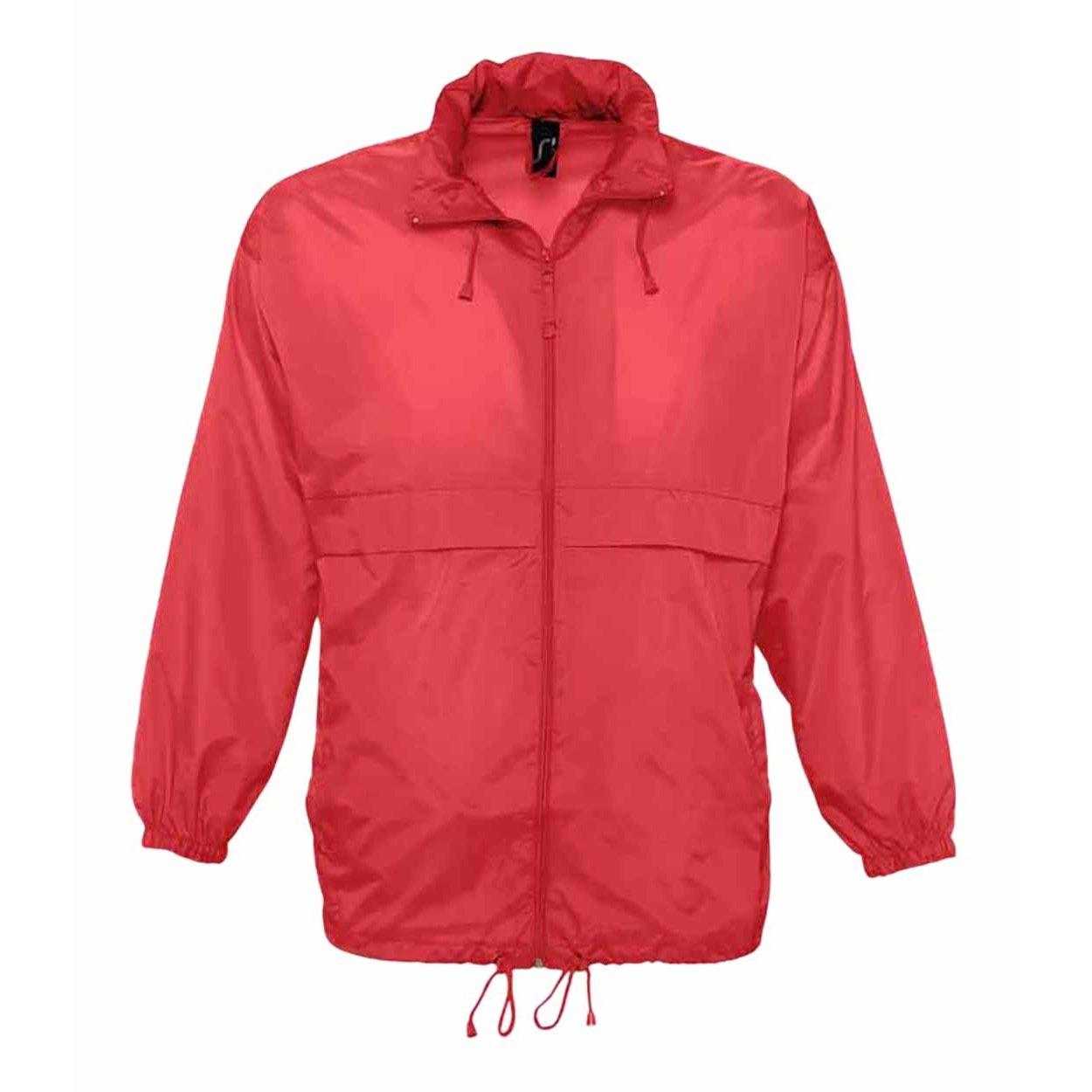 Surf Windbreaker Jacke, Besonders Leicht Damen Rot Bunt L von SOLS