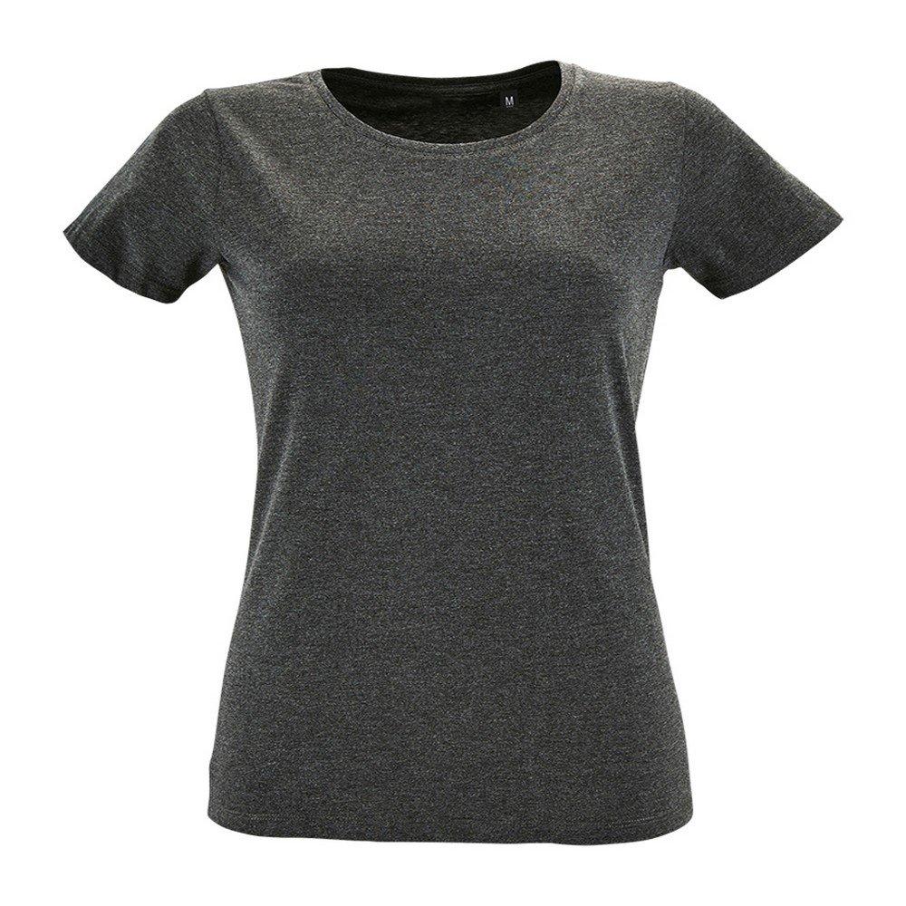 Tshirt, Kurzärmlig Damen Charcoal Black L von SOLS