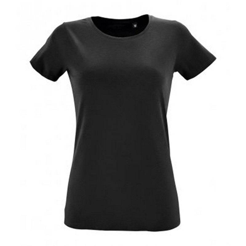 Tshirt, Kurzärmlig Damen Schwarz M von SOLS