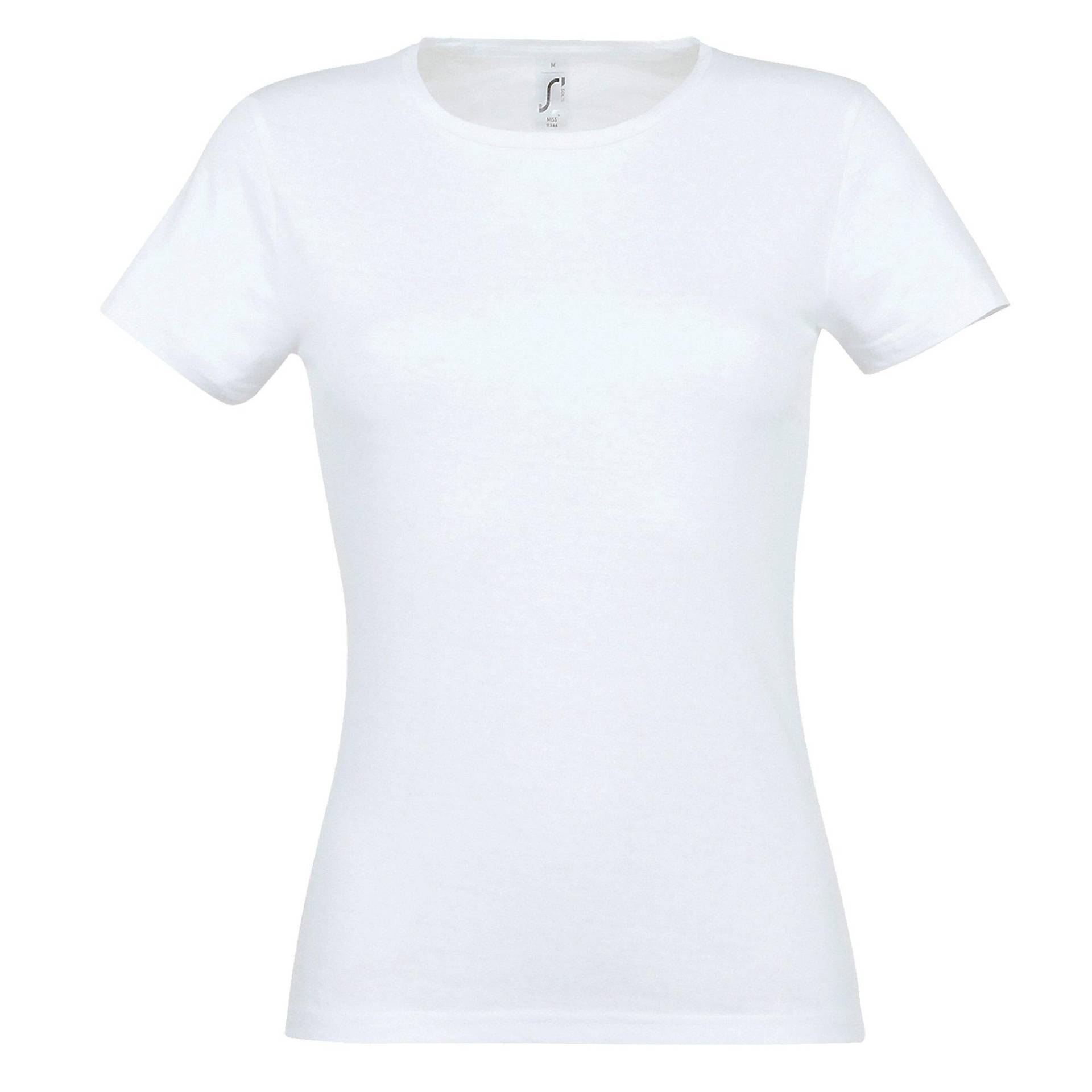 Tshirt, Kurzarm, Rundhalsausschnitt Damen Weiss XXL von SOLS