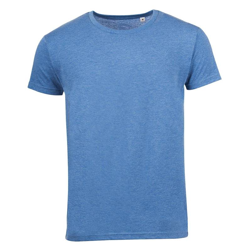 Tshirt Mixed, Kurzarm Herren Blau XL von SOLS