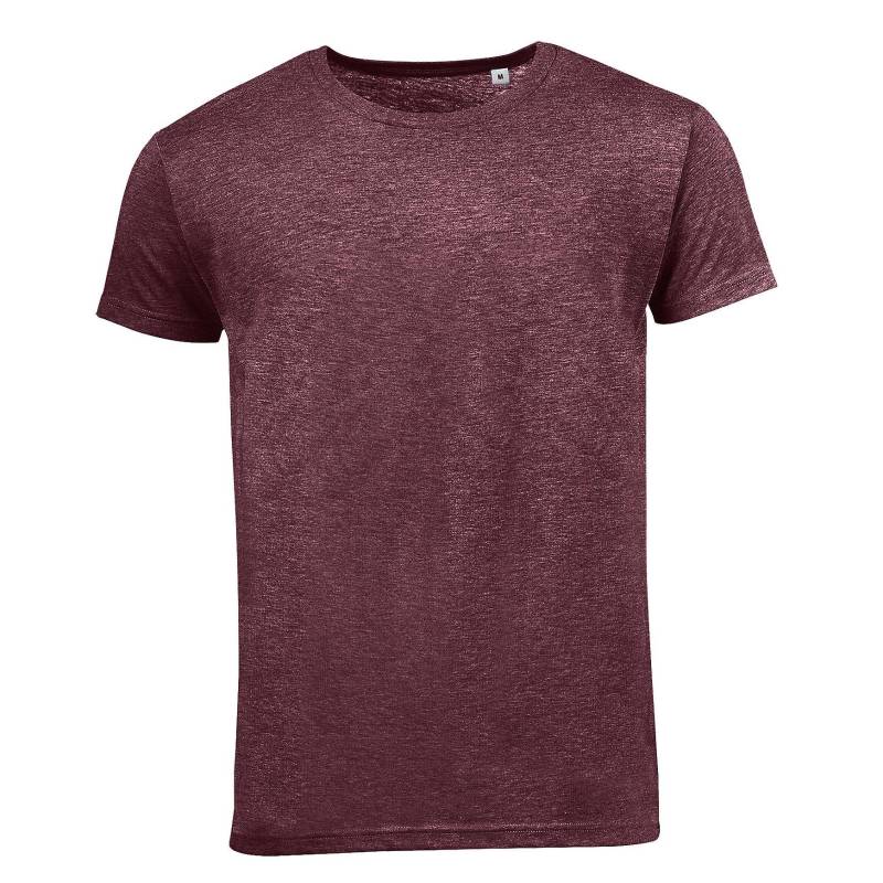 Tshirt Mixed, Kurzarm Herren Weinrot L von SOLS