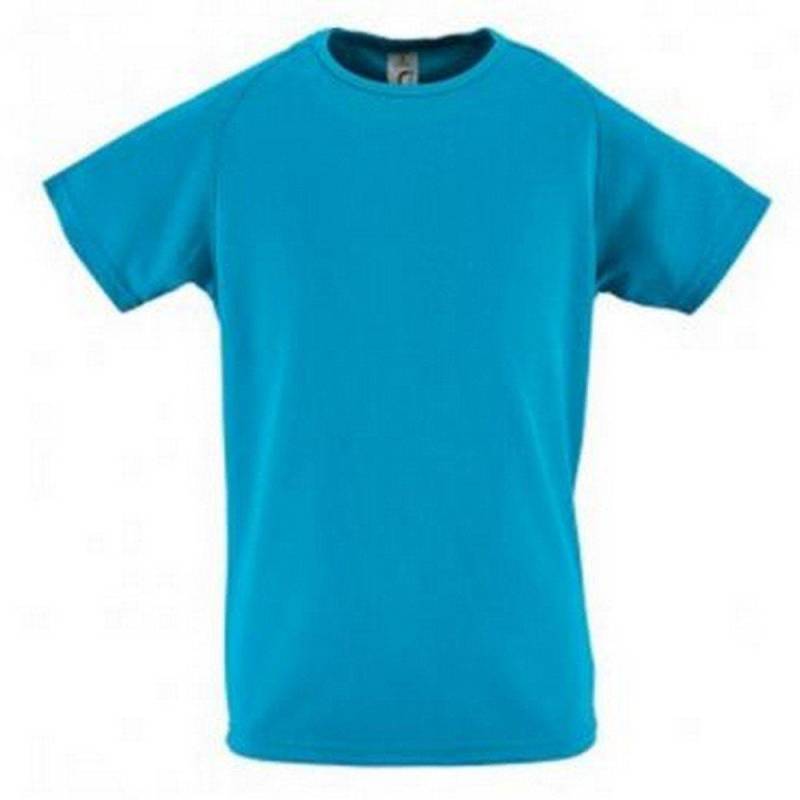 Tshirt Sporty, Kurzarm Jungen Aquamarine 116 von SOLS