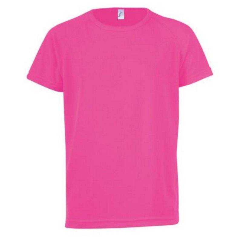 Tshirt Sporty, Kurzarm Jungen Pink 128 von SOLS