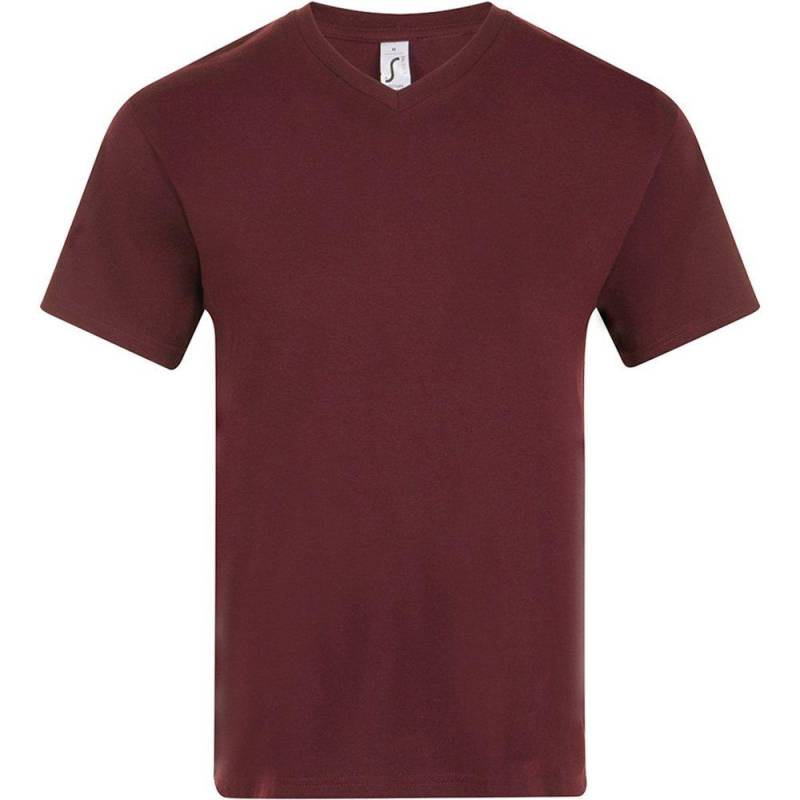 Victory Tshirt, Vausschnitt, Kurzarm Herren Bordeaux S von SOLS