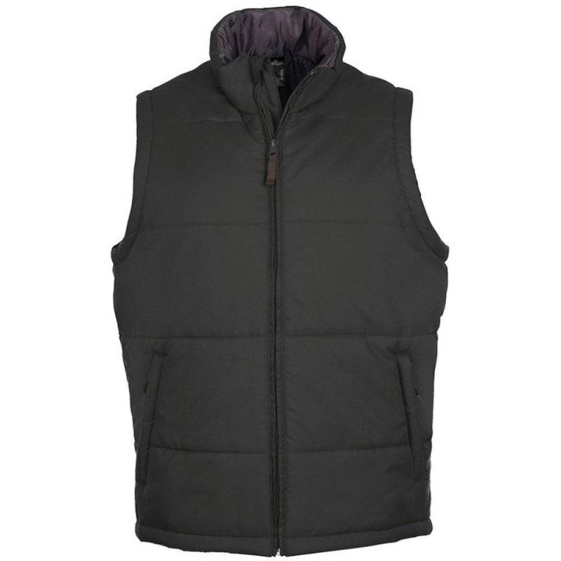 Warm Steppweste Bodywarmer Mit Reißverschluss Damen Charcoal Black M von SOLS