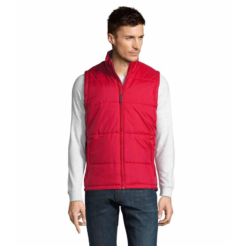 Warm Steppweste Bodywarmer Mit Reißverschluss Damen Rot Bunt 3XL von SOLS