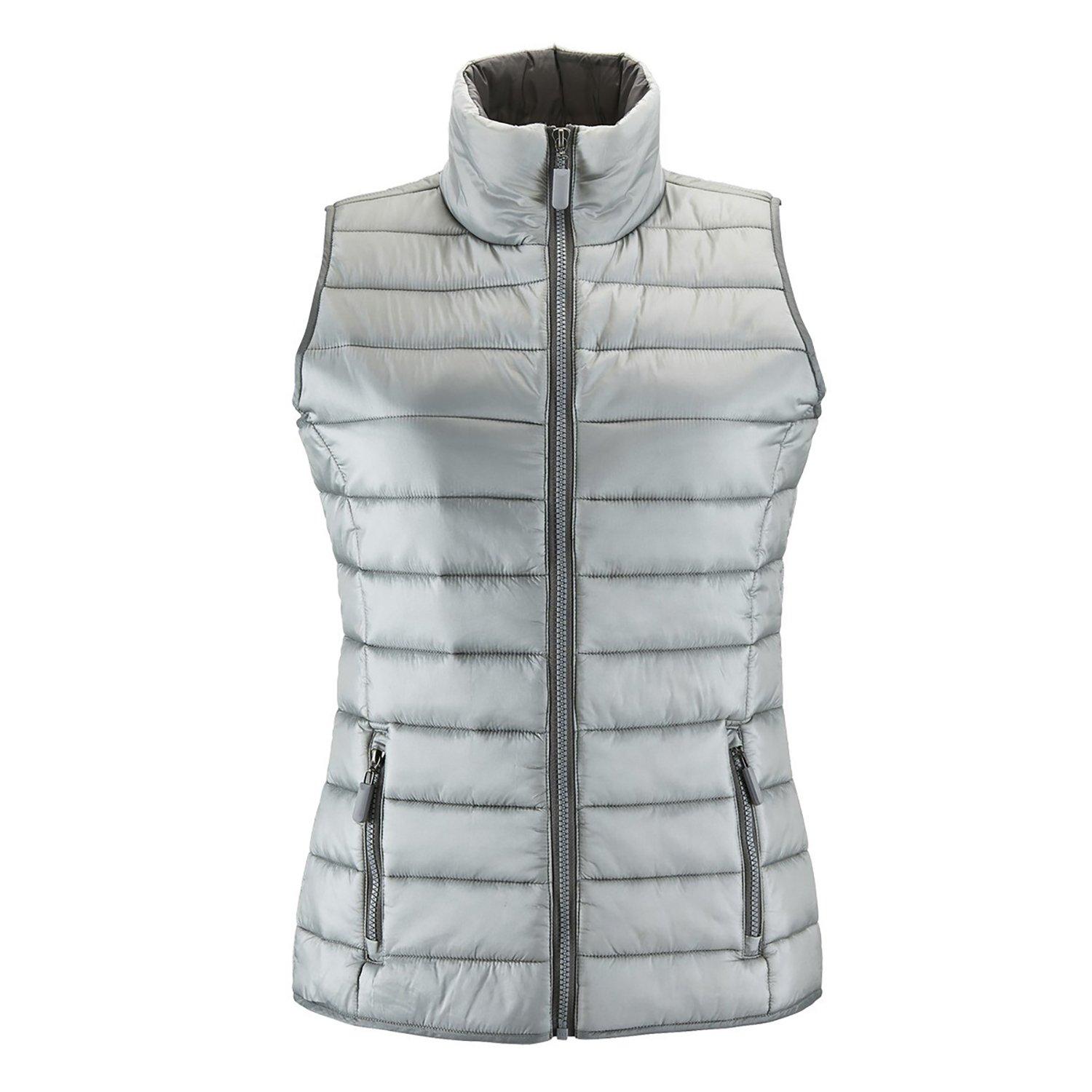 Wave Stepp Westegilet Wasserabweisend Damen Grau L von SOLS