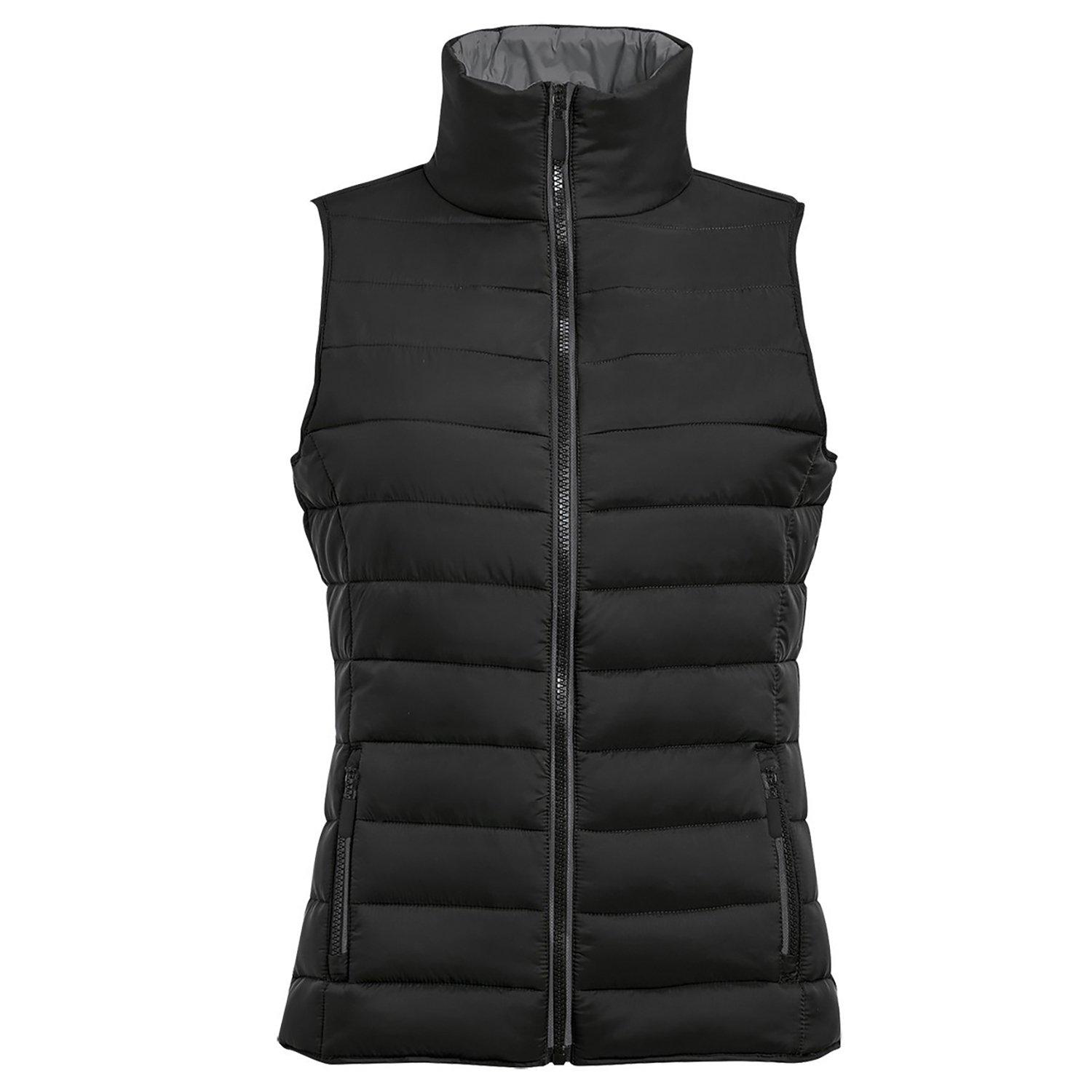 Wave Stepp Westegilet Wasserabweisend Damen Schwarz M von SOLS