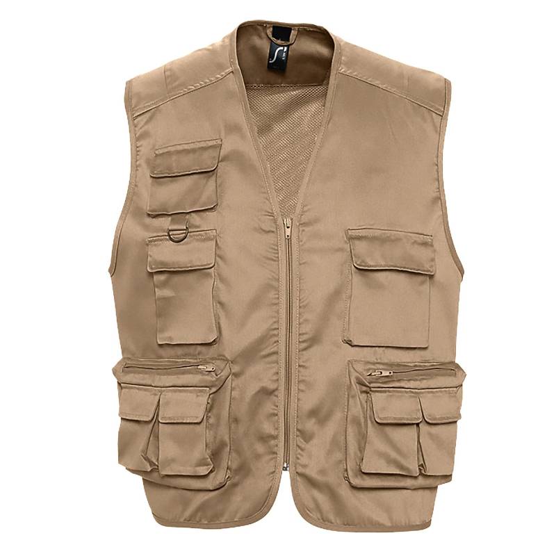 Wild Weste Bodywarmer Mit Reißverschluss Und Taschen Damen Kordel M von SOLS