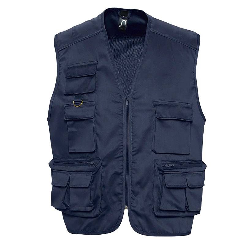 Wild Weste Bodywarmer Mit Reißverschluss Und Taschen Damen Marine L von SOLS