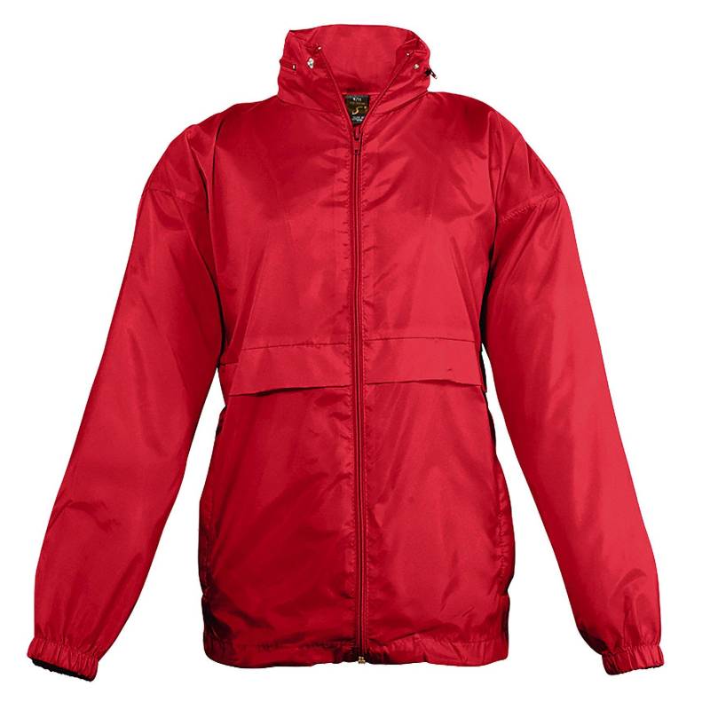 Windbreaker Jacke Surf Jungen Rot Bunt 128 von SOLS