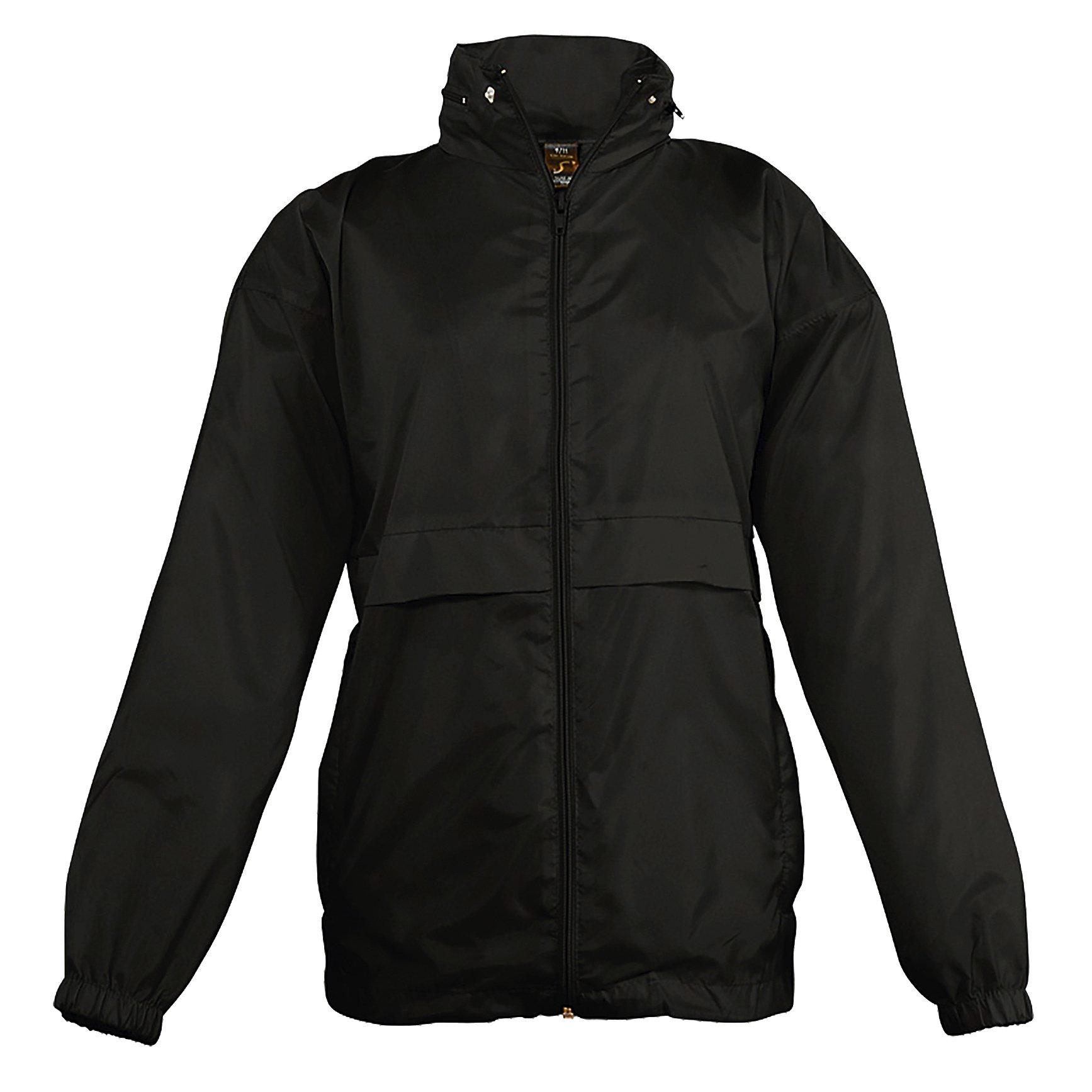 SOLS - Windbreaker Jacke Surf, 140, Schwarz von SOLS