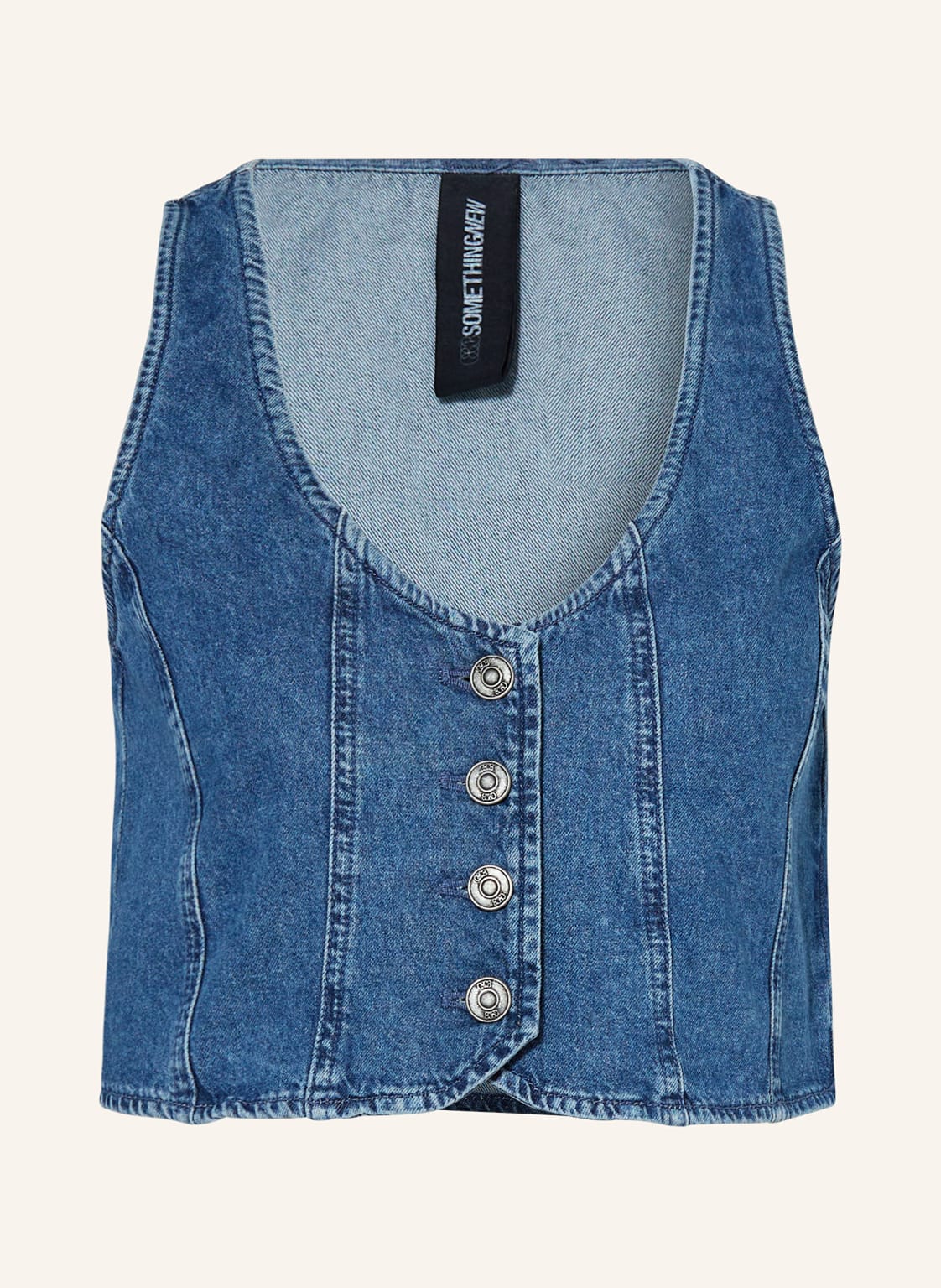 Somethingnew Cropped-Jeansweste Snemily blau Somethingnew Cropped-Jeansweste Snemily blau von SOMETHINGNEW