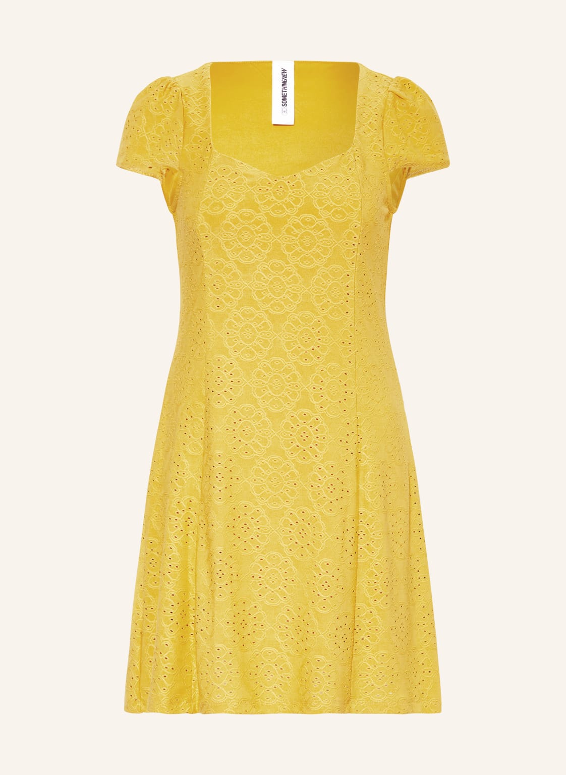 Somethingnew Kleid Snanne Aus Lochspitze gelb Somethingnew Kleid Snanne Aus Lochspitze gelb von SOMETHINGNEW