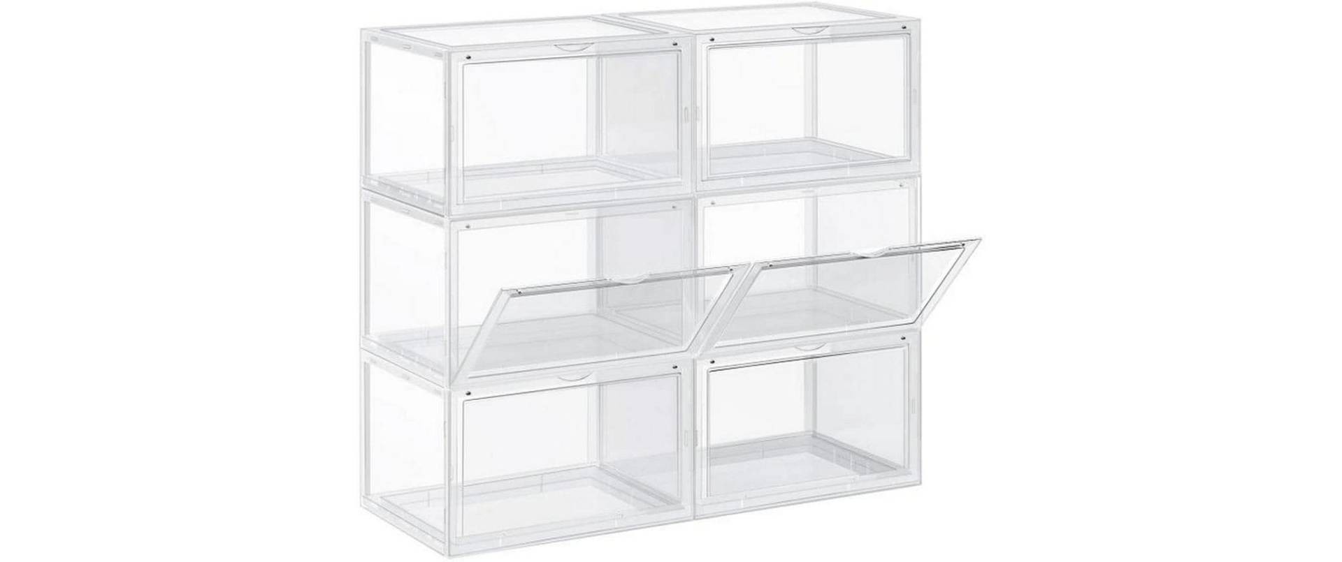 SONGMICS Schuhschrank »6-er Set Transparent« von SONGMICS