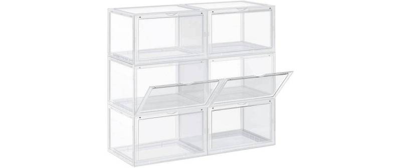 SONGMICS Schuhschrank »6-er Set Transparent« von SONGMICS