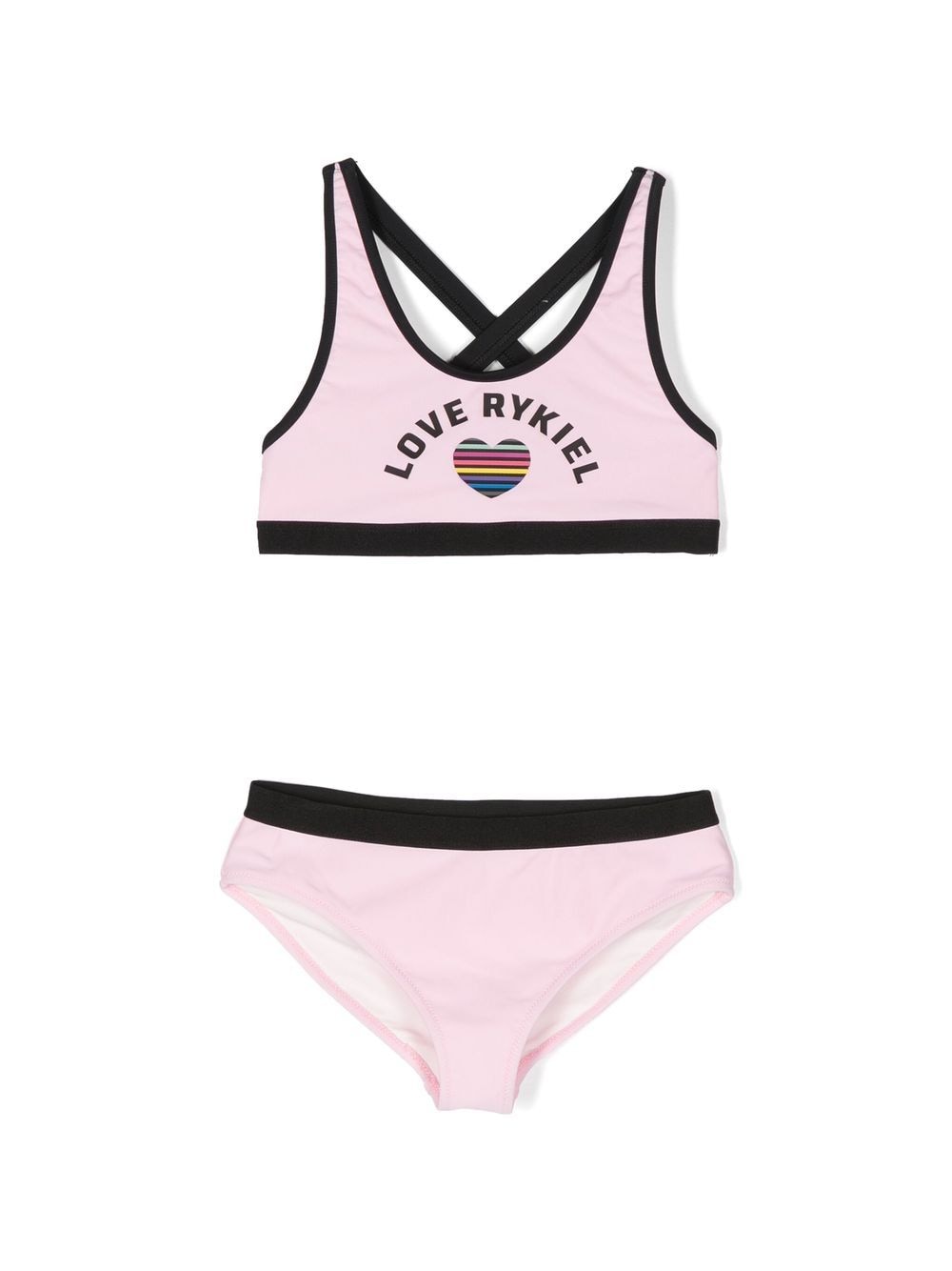 SONIA RYKIEL ENFANT logo-print bikini set - Pink von SONIA RYKIEL ENFANT