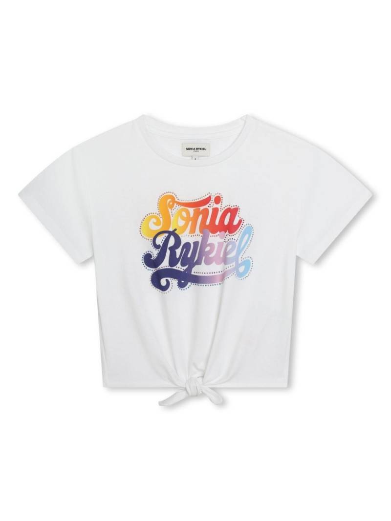 SONIA RYKIEL ENFANT logo-print cotton T-shirt - White von SONIA RYKIEL ENFANT