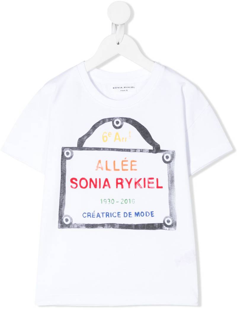 SONIA RYKIEL ENFANT logo print short-sleeve T-shirt - White von SONIA RYKIEL ENFANT