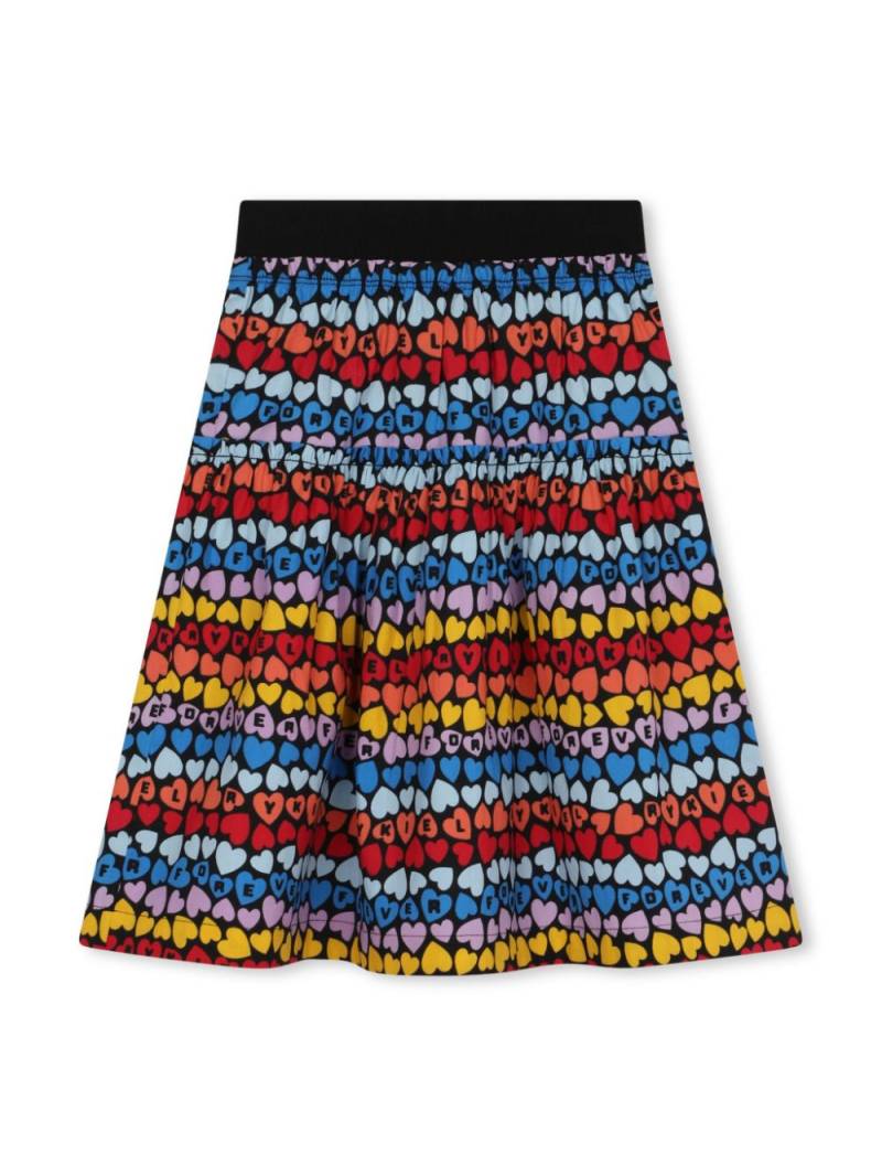 SONIA RYKIEL ENFANT logo-print tiered skirt von SONIA RYKIEL ENFANT