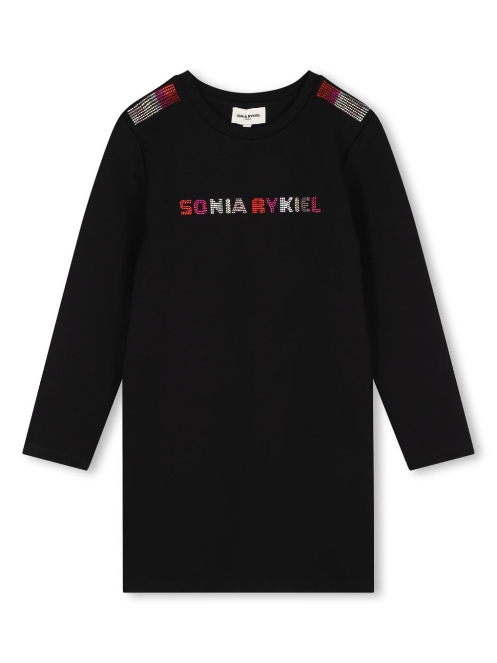 SONIA RYKIEL ENFANT rhinestone-logo dress - Black von SONIA RYKIEL ENFANT