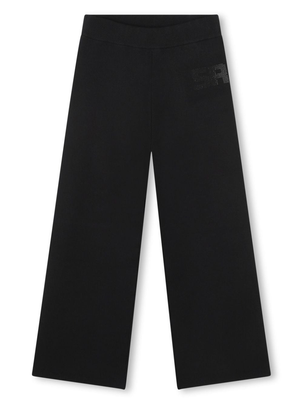 SONIA RYKIEL ENFANT rhinestone-logo knitted track pants - Black von SONIA RYKIEL ENFANT