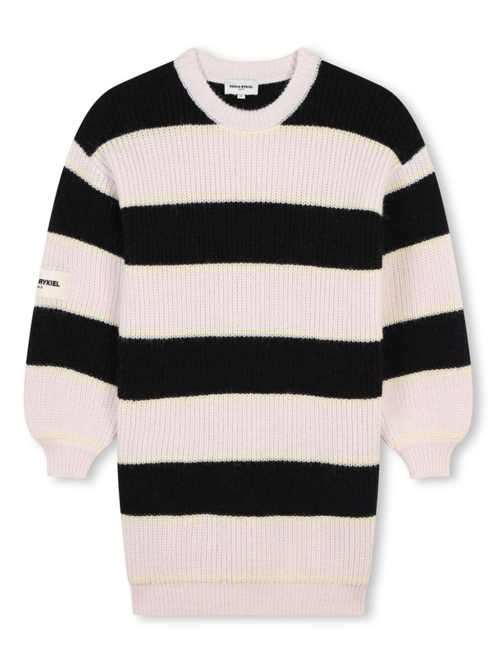 SONIA RYKIEL ENFANT striped knitted dress - Black von SONIA RYKIEL ENFANT