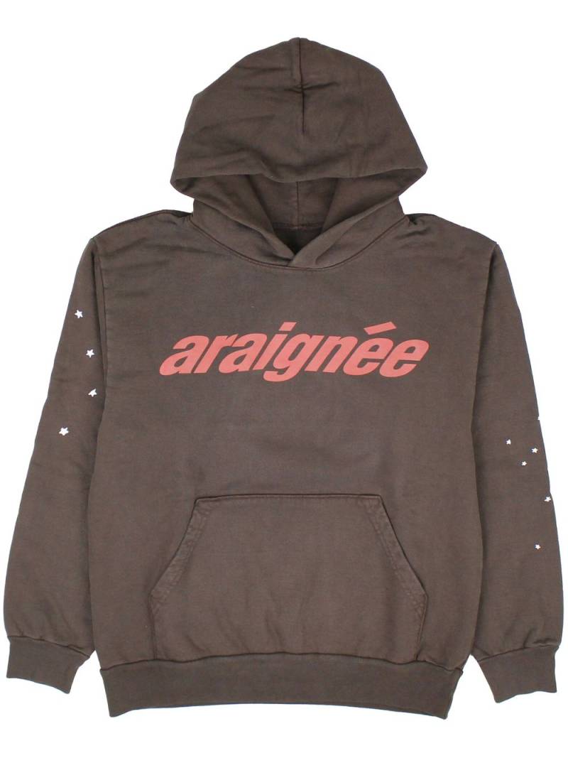 SP5DER Araignee cotton hoodie - Brown von SP5DER